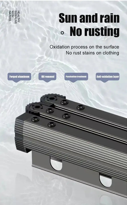 Suction Wall Mount Folding Clothes Drying Rack With Retractable Suction Cup Extension Pole Reusable 3-Fold Clothes Drying Rack