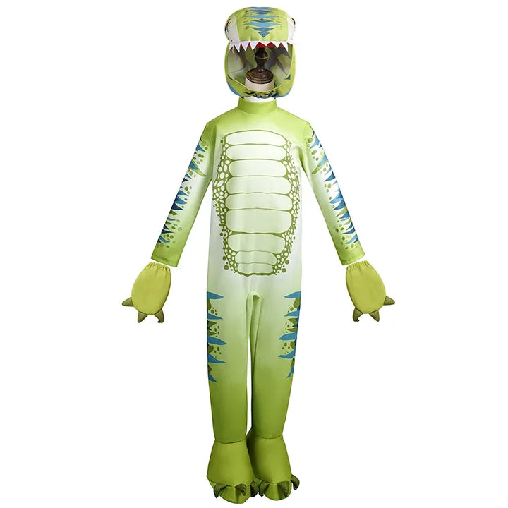 Halloween Children's Dinosaur Costumes World T-Tyrannosaurus Cosplay Jumpsuits Stage Party Cos Suits For Kids Christmas Gifts