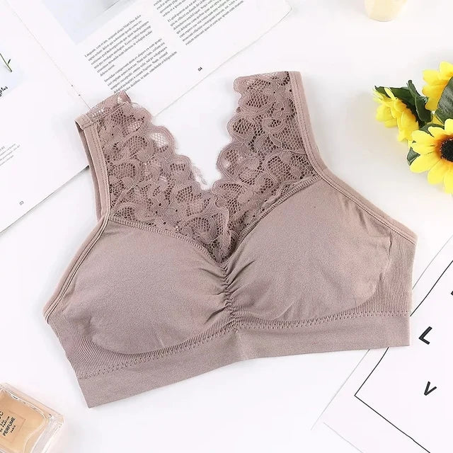 Bras For Women Plus Size Push Up Bra Sexy Lace Underwear Sleep XL XXL Bralette Seamless Vest With Pad Underwear Top BH