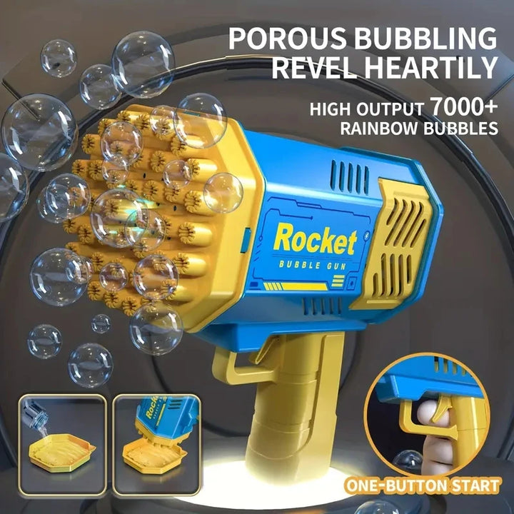 40 hole rocket launcher bubble machine outdoor blowing bubble toy [without battery and without bubble water]
