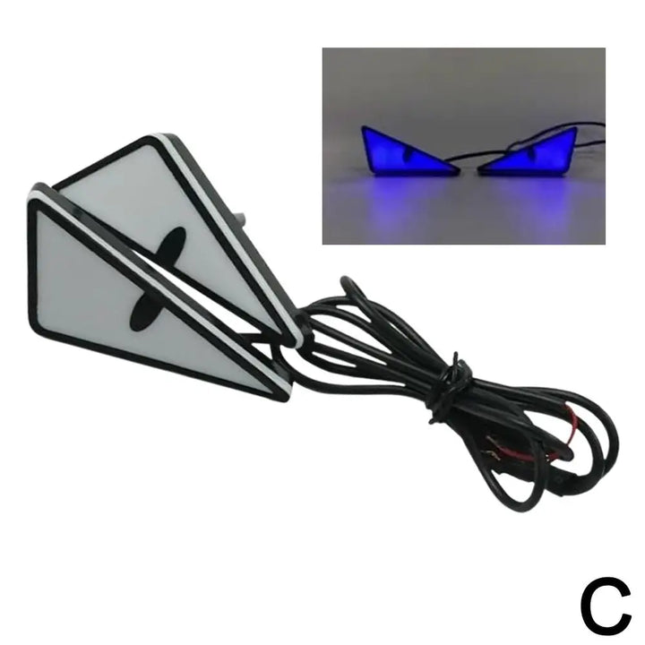 Universal Motorcycle LED Devil'Eyes Lights Demon Eyes Headlight Motorcycle Mini Projector Lens Lamp Car Decoration Lights