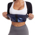 Qtree Sauna Suit Shirt for Women Weight Loss Sweat Jacket Long Sleeve Slimming Body Shaper Fitness Zipper Workout Waist Trainer
