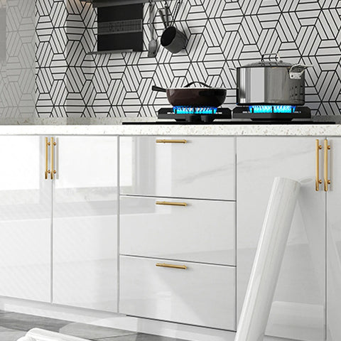 PVC Solid Color Self Adhesive Vinyl Wallpaper Waterproof Film DIY Renovation Oil-proof Wall Stickers Kitchen Cabinet Home Decals
