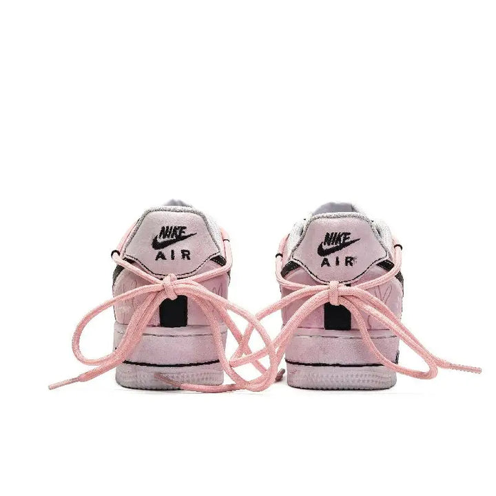【Customize】Nike Air Force 1 Skateboarding Shoes Women's Low-top Pink/Black Sneakers shoes DH2920-111