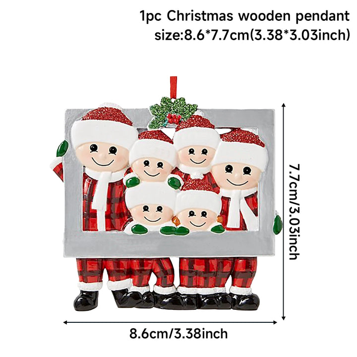 Christmas Tree Family Pendant Merry Christmas Decorations For Home 2024 Navidad Xmas Tree Hanging Ornament Navidad New Year 2025