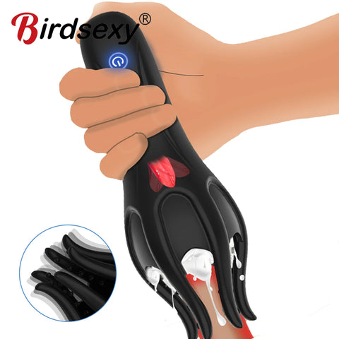 Glans Stimulate Trainer Vibrator Men Penis Delay Exerciser Stimulate Masturbation Massager Vibrating Endurance Trainning Sex Toy