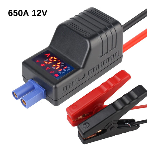 Intelligent Clamp Booster With EC5 Plug Connector Anti Reverse Connection Emergency Jumper Cable Clip 650A 12V