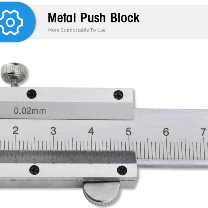 Stainless Steel Vernier Caliper 0-150mm Locking Screw Vernier Caliper Stainless Steel by BeBosLook