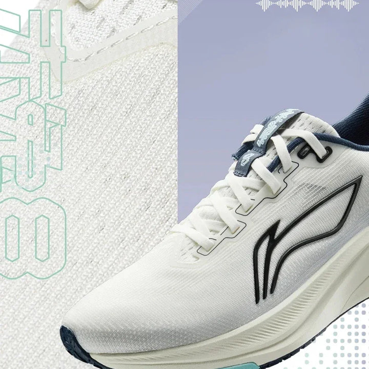 Li-Ning Men RED HARE 8 Racing Running Shoes LIGHT FOAM ULTRA Cushion Reflective Stable Shoes LiNing Training Shoes ARPV001