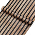 Brown pvc grille wood grain peeling imitation wood wallpaper self-adhesive detachable bedroom living room striped contact paper