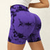 Tie Dyed Seamless Fitness Pants WOMEN'S High Waist and Hip Lifting Sports Tight Shorts Running Sexy Peach Fitness Yoga Shorts