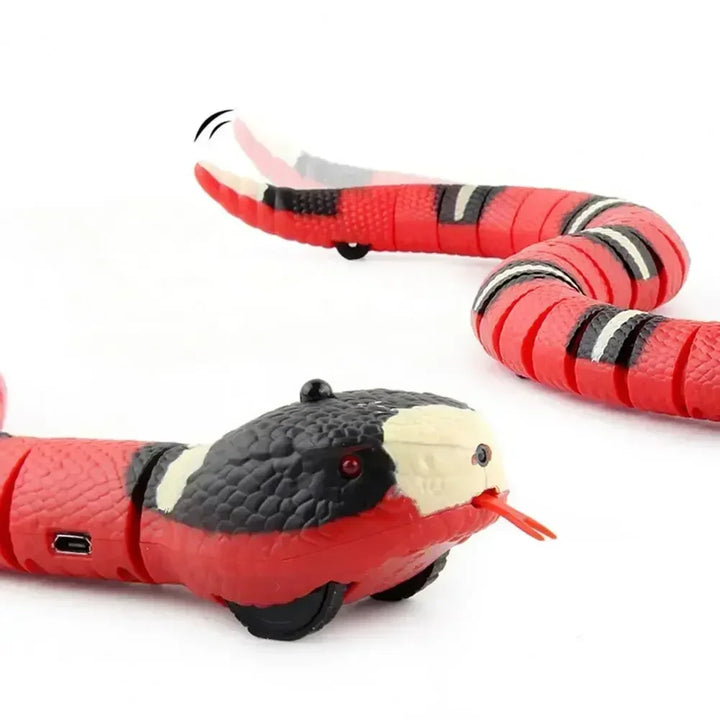 Funny Cat Snake Toy Snake Shape Sports Training Battery Operated Electric Moving Snake Prank Prop