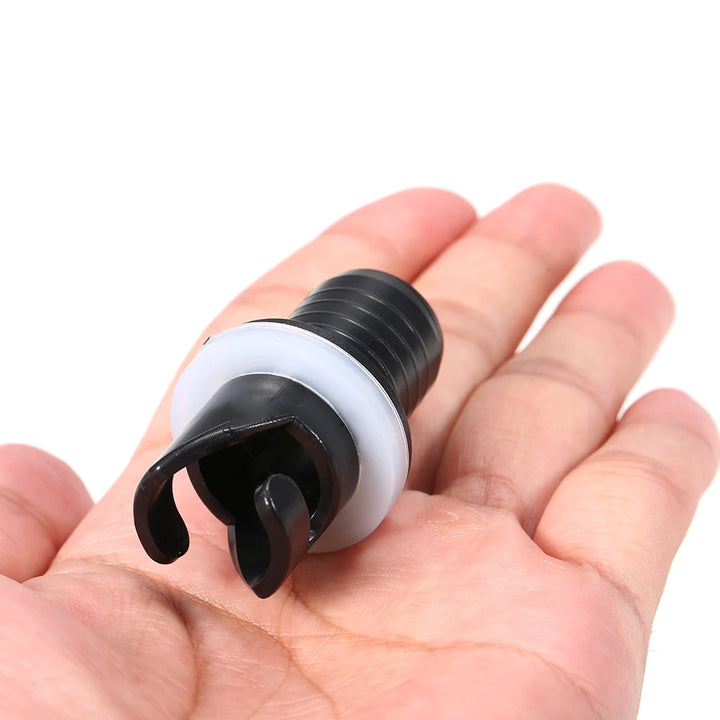 2Pcs Inflatable Boat Kayak Air Valve Adapter Inflation Air Foot Pump Hose Adapter Valve Connector Replaceable and Useful