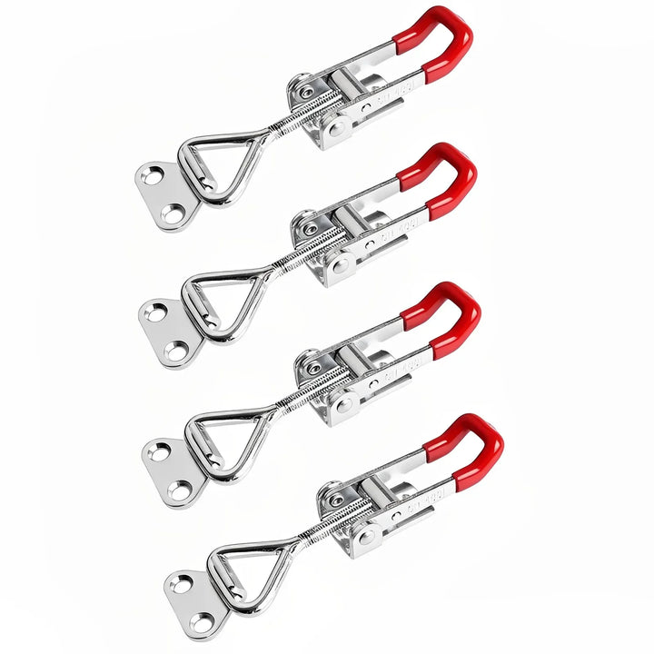 2/4/8/10Pcs Adjustable Toolbox Case Metal Toggle Latch Catch Clasp Quick Release Clamp Anti-Slip Push Pull Toggle Clamp Tools