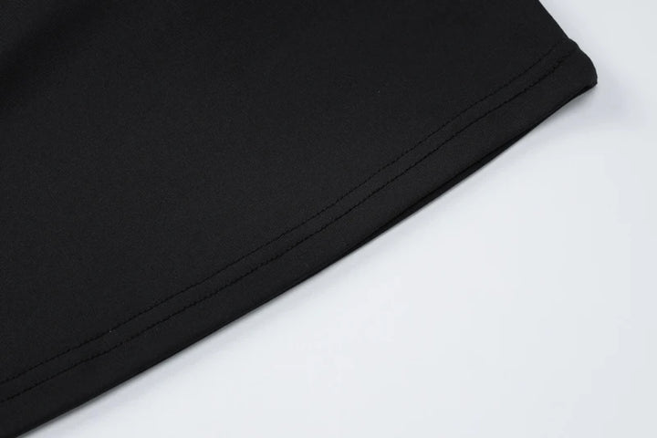 Hugcitar 2024 Spring Short Sleeve Backless Transparent Slip Sexy Slim Crop T-Shirt Top Women Fashion Clothes Vacation Nightclub