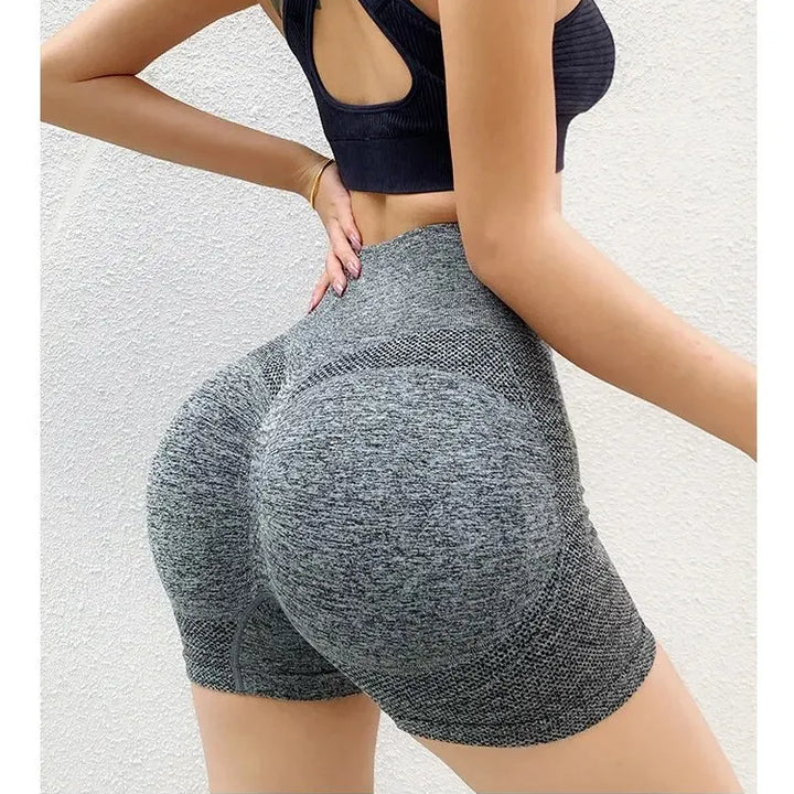 Yoga Shorts Cross-border Honey Buttocks Buttocks Sports High Waist Abdomen Stretch Tight-fitting Anti-glare Quick-drying Fitness
