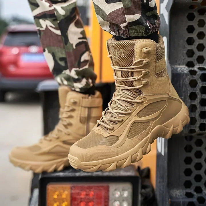 New Men's Motorcycle Retro Boots Comfortable Hot Ankle Boots Outdoor Waterproof Hiking Boots Season Men's Boots Fashion Wear