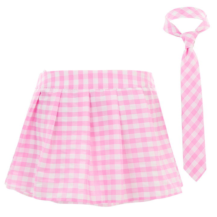 Womens Adult Japanese Schoolgirls Uniform Mini Skirts Cosplay Costume y2k Clothes Fancy Dress Outfit Pleated Skirt with Necktie
