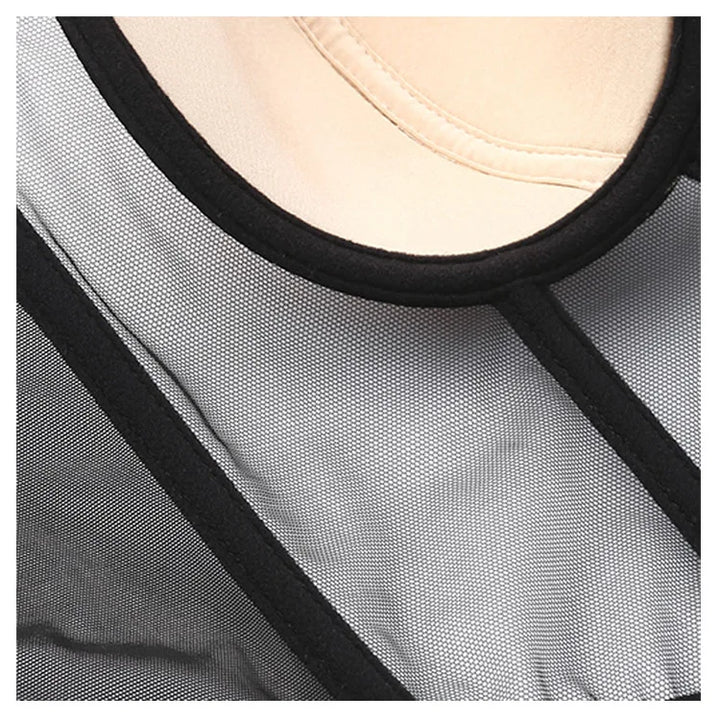 CINOON Women Push UpTransparent Lingerie New Sexy Shaper Bra Thin Beauty Back Underwear Female Fishbone Gauze Bralette