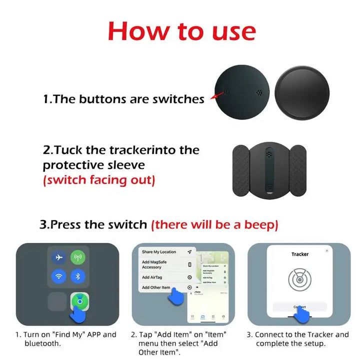 Xiaomi GPS Locator Pet Wallet Suitcase Car Global Positioning Tracking Elderly Kids Anti Getting Lost Finder For iPhone Find My