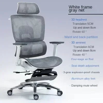Ergonomic Office Chair with Adjustable Armrest, Lumbar Support, and Headrest – Perfect for Gaming and Desk Work