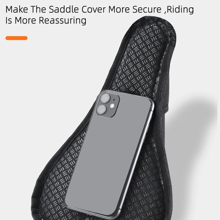 WEST BIKING Comfortable Bicycle Saddle Cover Breathable Rebound Silicone Foam Bike Seat Cover With Rain Cover Bike Accessories