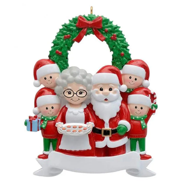 Christmas Tree Hanging Resin Cute Creative Personal Family Light Weight New Year 2023 Christmas Tree Ornament High Quality