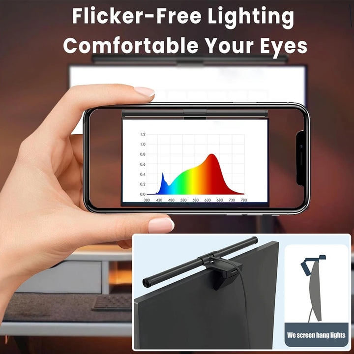 BEIMU Screen Light Desk Lamp Computer Monitor Light Bar Screen Hanging Light Table Lamp Monitor Laptop Light USB Study Read Lamp