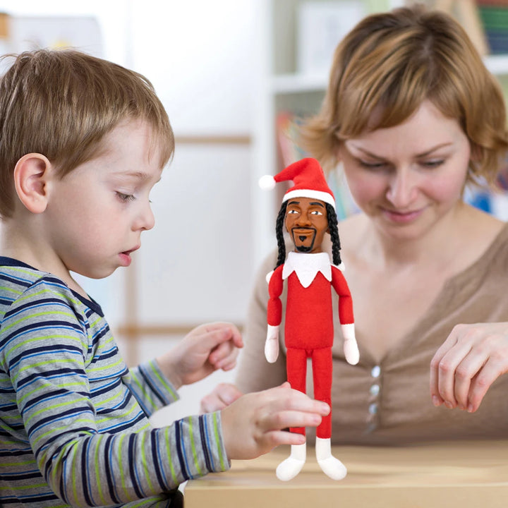 Snoop on The Stoop Christmas Elf Doll Small Plush Toys Shelf Decor Christmas Ornaments Plush Doll Toy Christmas Party Home Decor