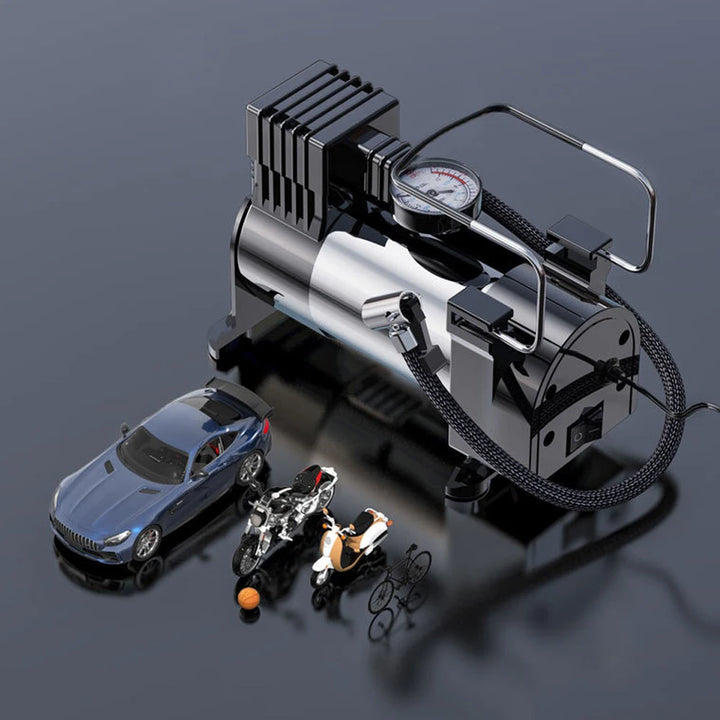 DC12V Automotive Inflation Pump Portable Dual Purpose Heavy Duty Car Tyre Inflator Pressure Tire Inflation Air Compressor