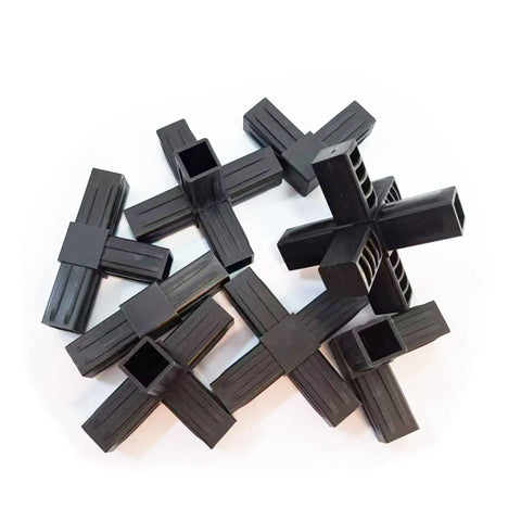 10PCS 20MM X-L-T Shape Square Pipe Fitting 20X20 Pipe Angle Code Six Way Channel Plastic Pipe Fitting Plastic Angle Code