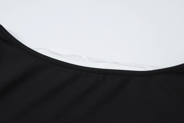 Hugcitar 2024 Spring Short Sleeve Backless Transparent Slip Sexy Slim Crop T-Shirt Top Women Fashion Clothes Vacation Nightclub