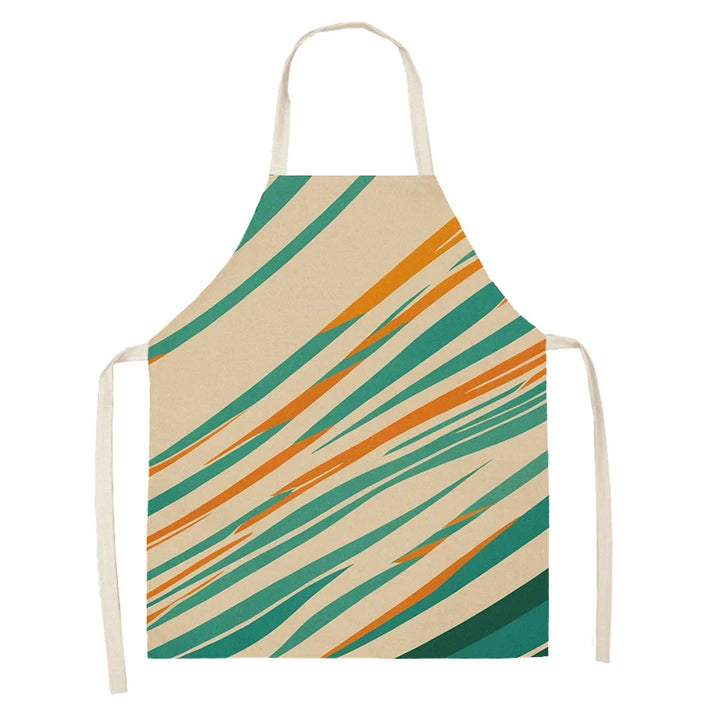 Women's kitchen apron Linen man Children's Big size Child girl Waterproof funny Half Work Coffee nordic boho morandi abstract