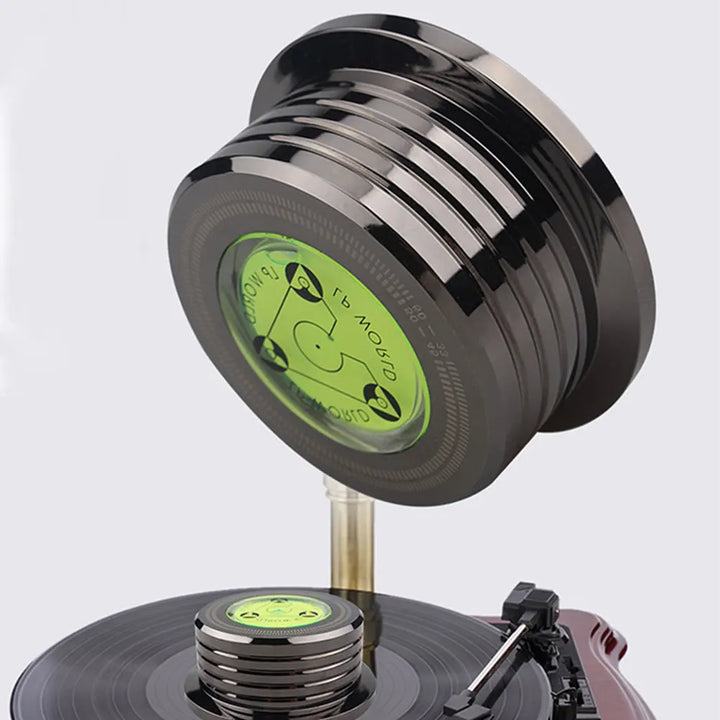 LP Disc Stabilizer 50Hz Aluminum Alloy LP Disc Stabilizer Metal Vinyl Turntable Weight Clamp Record Player Accessories