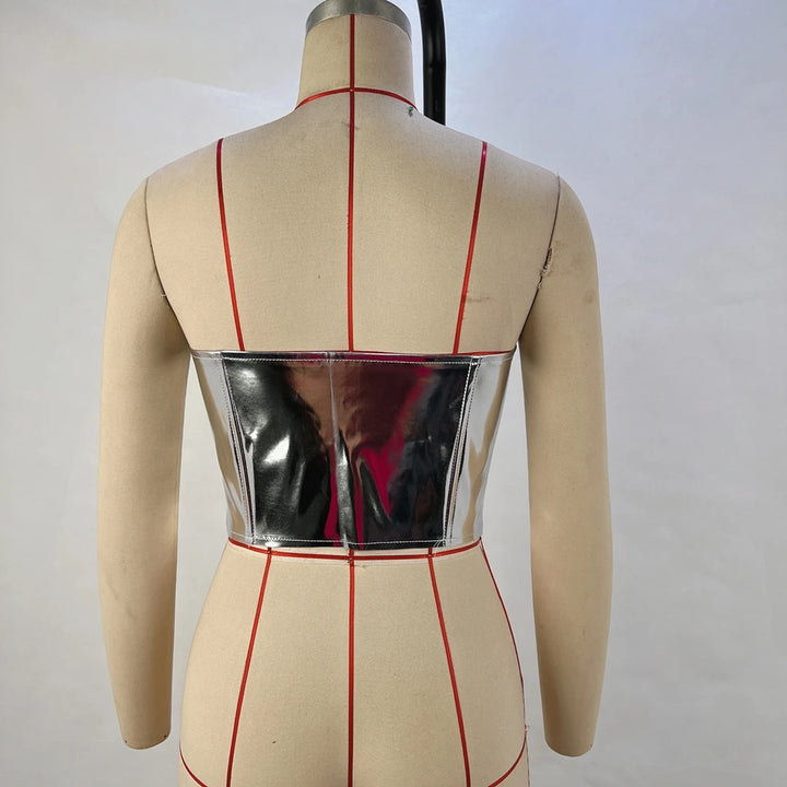 2024 New Fashionable Trendy Sexy Lace Up Hot Girl Top With Waist Waist And Cardigan Looks Thin and Small Tank Top
