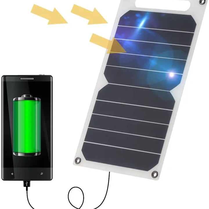 30W Solar Panel With USB Waterproof Outdoor Hiking And Camping Portable Battery Mobile Phone Charging Bank Charging Panel