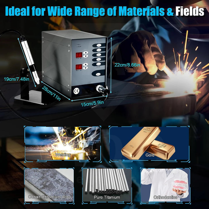 Automatic Spot Welder Pulse Argon Arc Welding Machine High Power Jewelry Repair Tool Spot Welding Machine