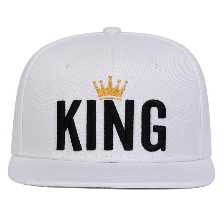 1piece Unisex KING Crown Embroidery Hip-hop Hats Fashion Spring Autumn Outdoor Adjustable Casual Baseball Caps Sunscreen Hat