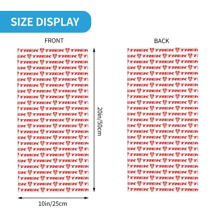 Custom Treks Bike Logo Bandana Neck Gaiter Windproof Face Scarf Cover Women Men Headwear Tube Balaclava