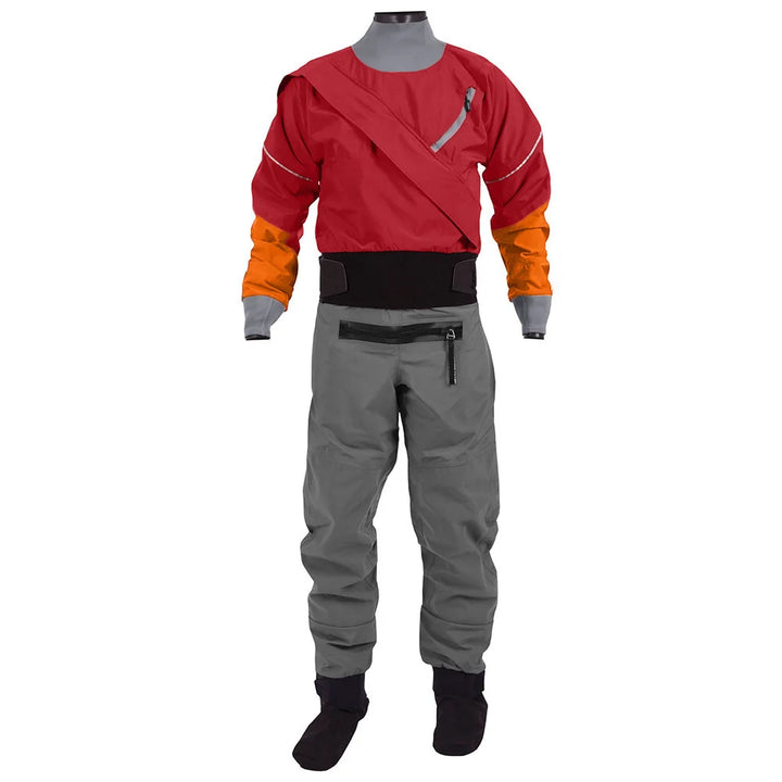 Waterproof Dry Suit for Men, 3 Layers Fabric, Surfing Rafting, Breathable Hoodie, 1 Piece, 2023
