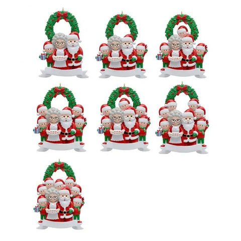 Christmas Tree Hanging Resin Cute Creative Personal Family Light Weight New Year 2023 Christmas Tree Ornament High Quality