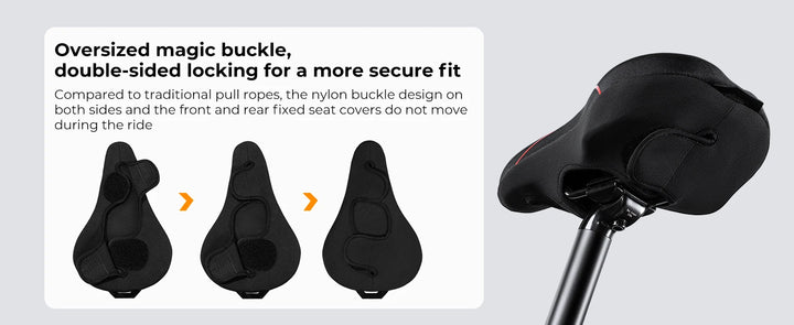 YOUNGDO Bike Seat Cushion Cover Comfortable Breathable Cycling Gel Pad Bicycle Saddle Cushion for MTB Mountain Road Bike Outdoor