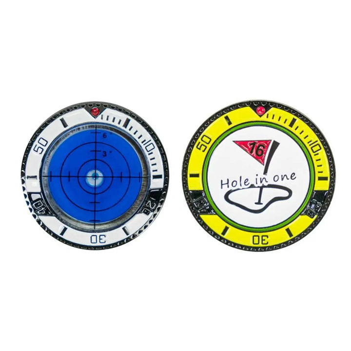 Golf Green Slope Reader Golf Hat Clip Ball Marker With High Precision Poker Chip Style Bubble Level Golf Accessories For Men