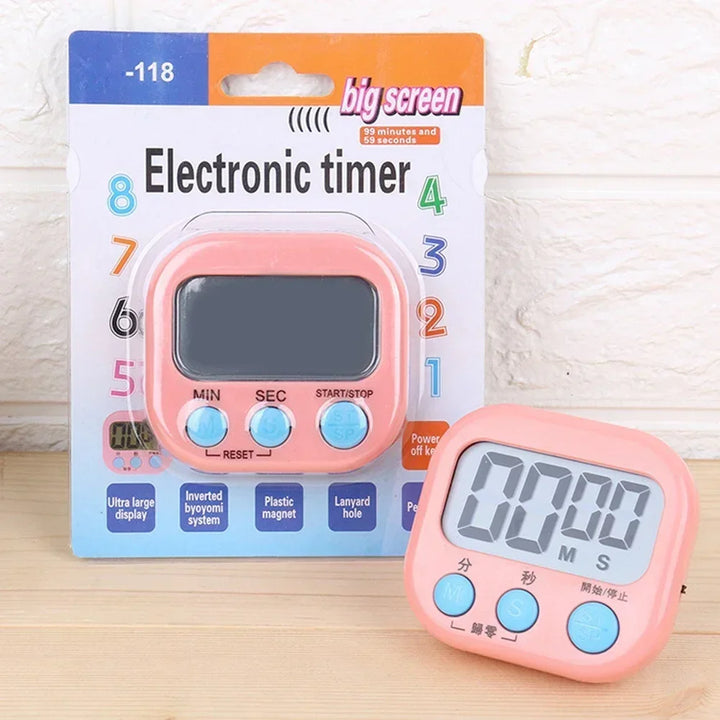 Sports Alarm Clock Egg Cooking Timer Kitchen Magnetic LCD Digital Countdown Timer Reminder Tool Cuisine Electronic Tools Gadgets