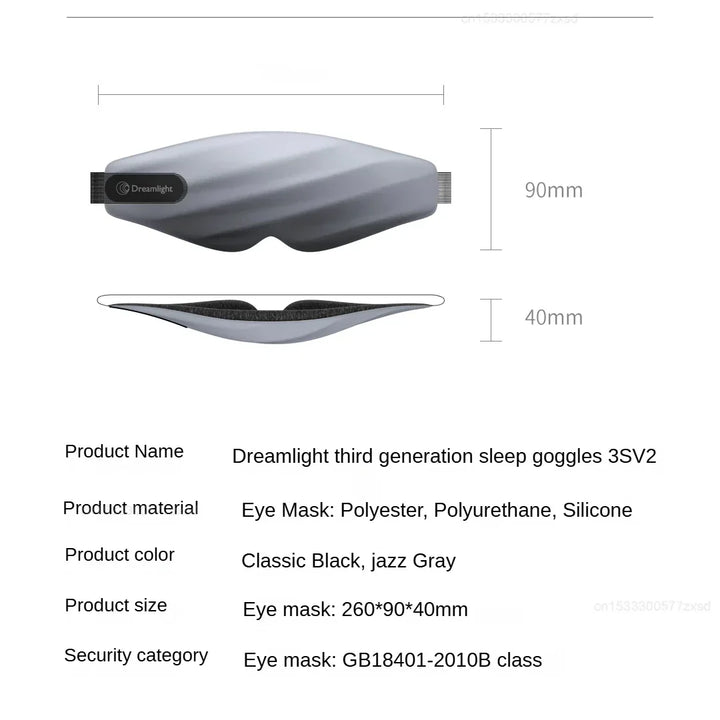 Youpin Dreamlight 3s Eye Mask Sleep 3D Stereoscopic Sleep Aid for Men Women Adult Portable Sleeping Block Out Light Blindfold