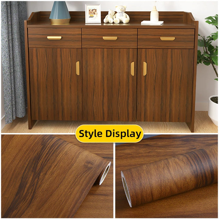 Wooden texture contact paper,peeling pasting wallpaper,renovating furniture,self-adhesive detachable Chinese wood grain stickers