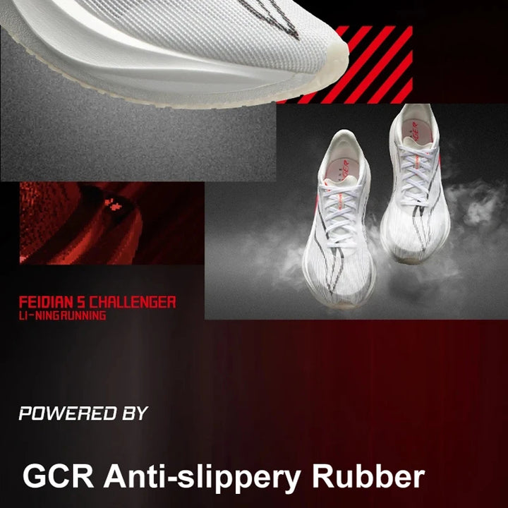 Li-Ning Men FEIDIAN 5 CHALLENGER Racing Running Shoes SUPER BOOM Cushion CARBON-FIBER PLATE Anti-Slippery Sport Sneakers ARMV001