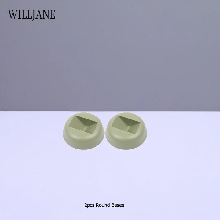 Transparent PE Film Jewelry Storage Box Color 3D Floating Display Frame Coin Dustproof Exhibition Ring Earrings Organizer Case
