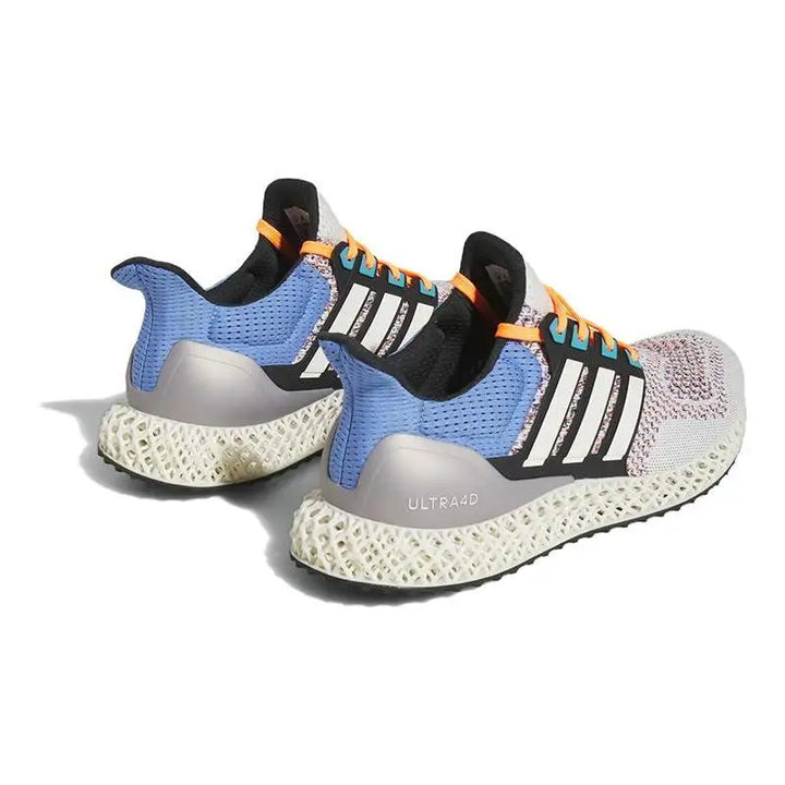 adidas Ultra 4D Chalk Blue Fusion Orange Sneakers shoes HP9735