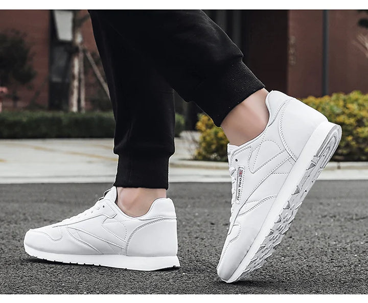 Men Vulcanize Shoes Fashion Men Sneakers Mesh Casual WhiteShoes Lac-Up Mens Shoes Lightweight Walking Shoes Zapatillas Hombre